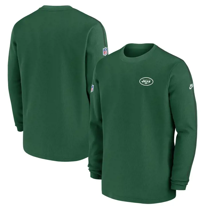 Haut à manches longues NFL Nike Coach alternatif New York Jets 24 BLK