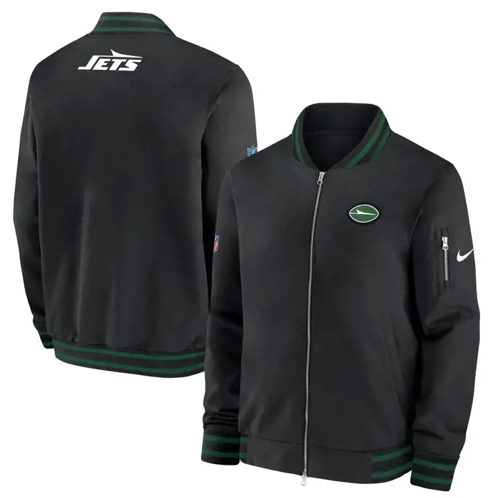 New York Jets NFL Nike Veste Bomber Entraîneur 24 BLK