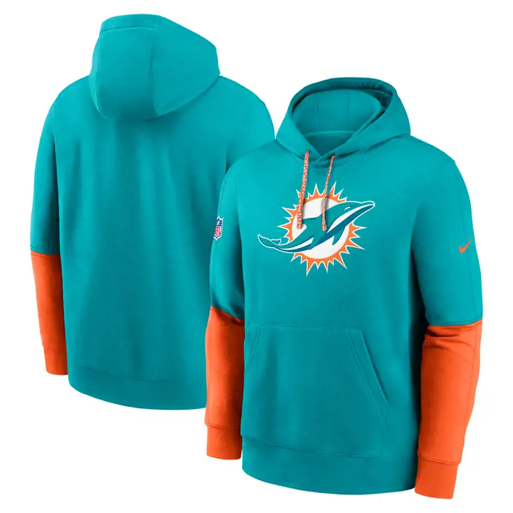 Sweat à capuche Miami Dolphins NFL Nike Team Issue Club 24 AQ