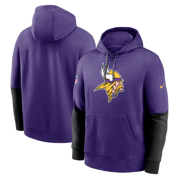 Minnesota Vikings NFL Sweat à Capuche Club Nike Officiel 24 VIOLET