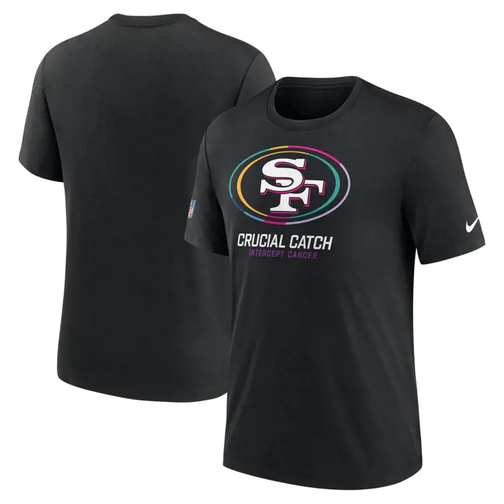 T-shirt NFL Nike Crucial Catch 24 Noir San Francisco 49ers