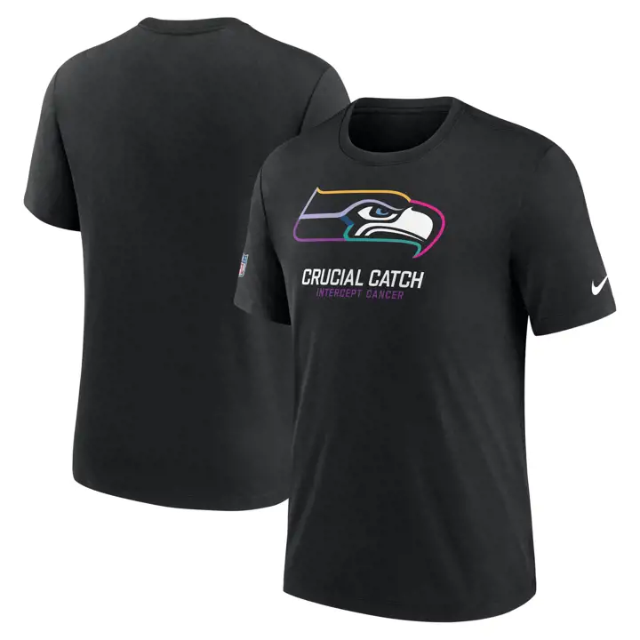 T-shirt Nike Crucial Catch NFL Seattle Seahawks 24 BLK