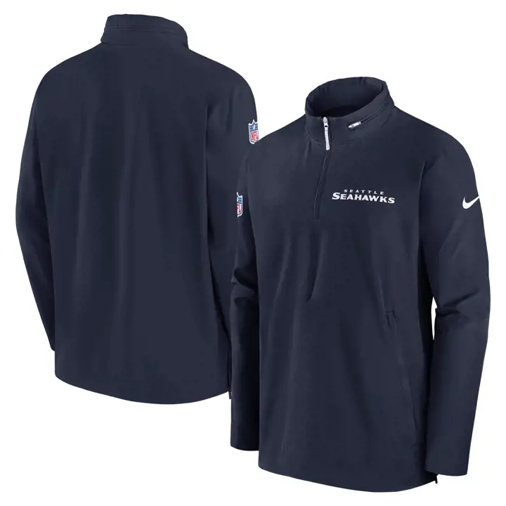 Veste légère d'entraîneur NFL Nike Seattle Seahawks 24 MARINE