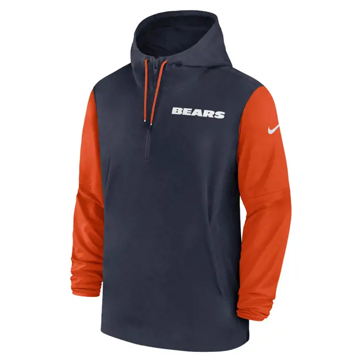 Veste d'avant-match Nike NFL Chicago Bears 24 MARINE