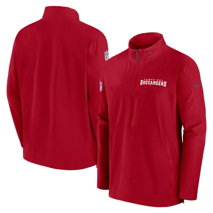 Veste légère d'entraîneur Nike NFL Tampa Bay Buccaneers 24 ROUGE