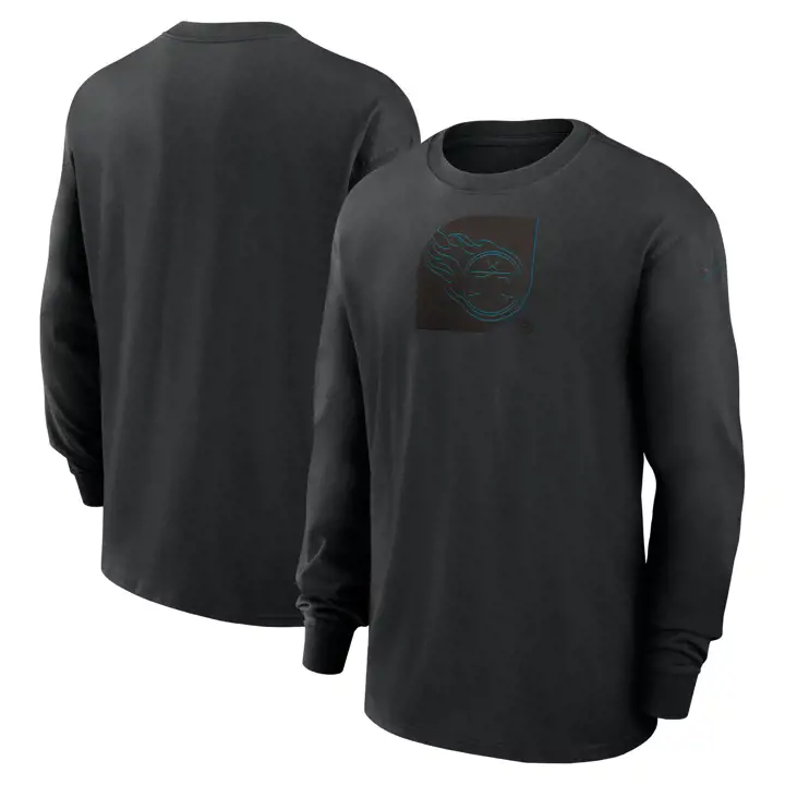 T-shirt à manches longues Tennessee Titans NFL Nike Edge Max 24 noir