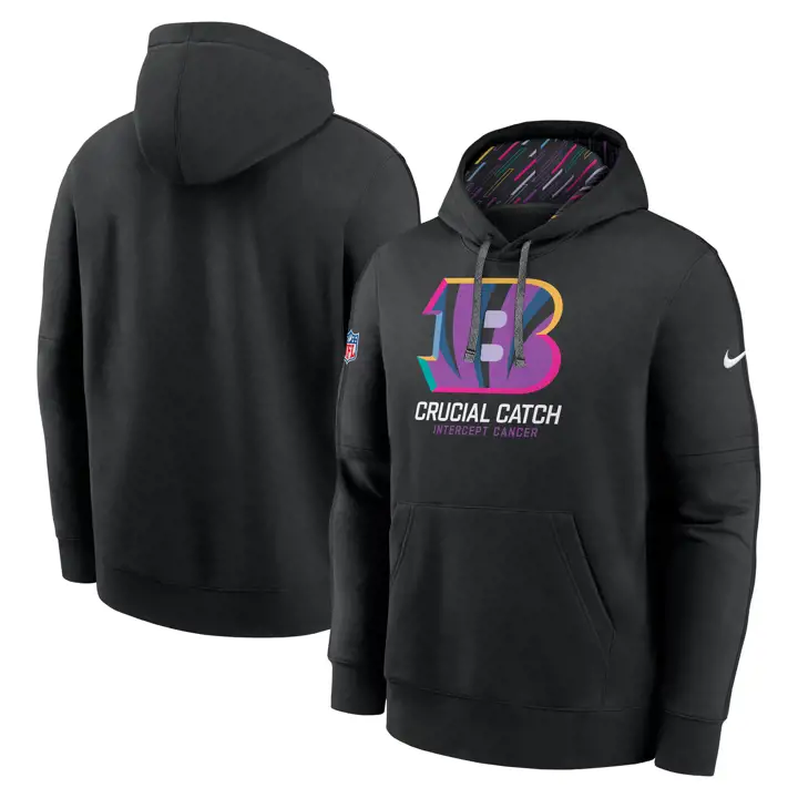 Cincinnati Bengals NFL Nike Crucial Catch Hoodie 24 BLK