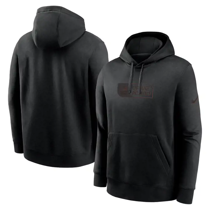 Sweat à capuche NFL Cleveland Browns Nike Edge Lockup 24 Noir
