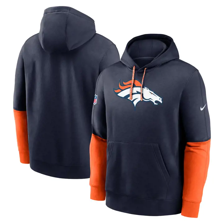 Denver Broncos NFL Nike Club à Capuche Officiel 24 MARINE