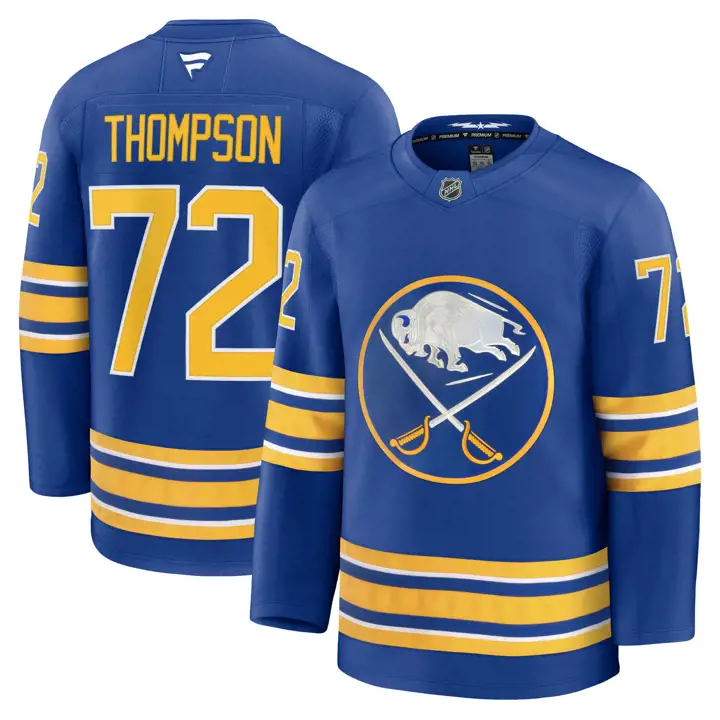 Maillot Buffalo Sabres LNH Joueur Premium Tage Thompson BLEU