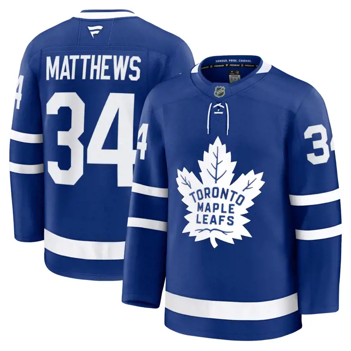 Maillot joueur premium des Maple Leafs de Toronto de la LNH Auston Matthews