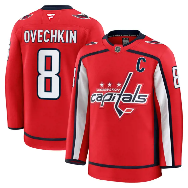 Maillot de joueur premium NHL des Capitals de Washington Alex Ovechkin