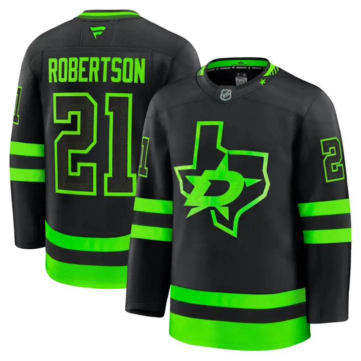 Maillot alternatif premium Dallas Stars NHL – Joueur – Noir