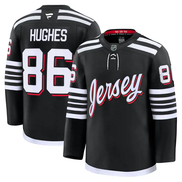 Maillot alternatif Premium Jack Hughes des Devils du New Jersey (LNH)