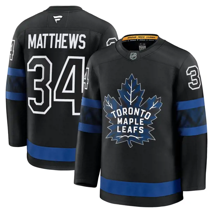 Maillot alternatif premium de joueur NHL des Maple Leafs de Toronto – Auston Mat