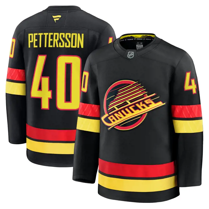 Maillot alternatif premium NHL des Canucks de Vancouver Elias Petter