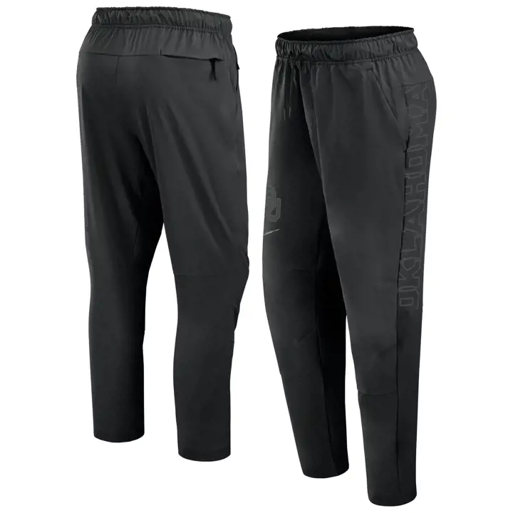 PANTALON DE JOGGING TISSÉ DRI-FIT OKLAHOMA SOONERS NCAA PERFORMANCE 24 NOIR