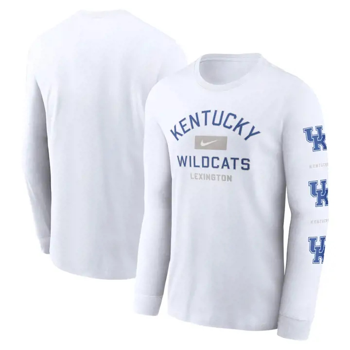 T-SHIRT MANCHES LONGUES KENTUCKY WILDCATS NCAA COTTON CLASSIC LIEU 24
