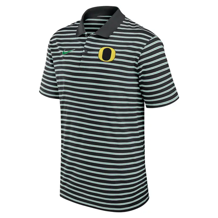 POLO RAYÉ OREGON DUCKS NCAA PRIMETIME 24 NOIR/BLANC