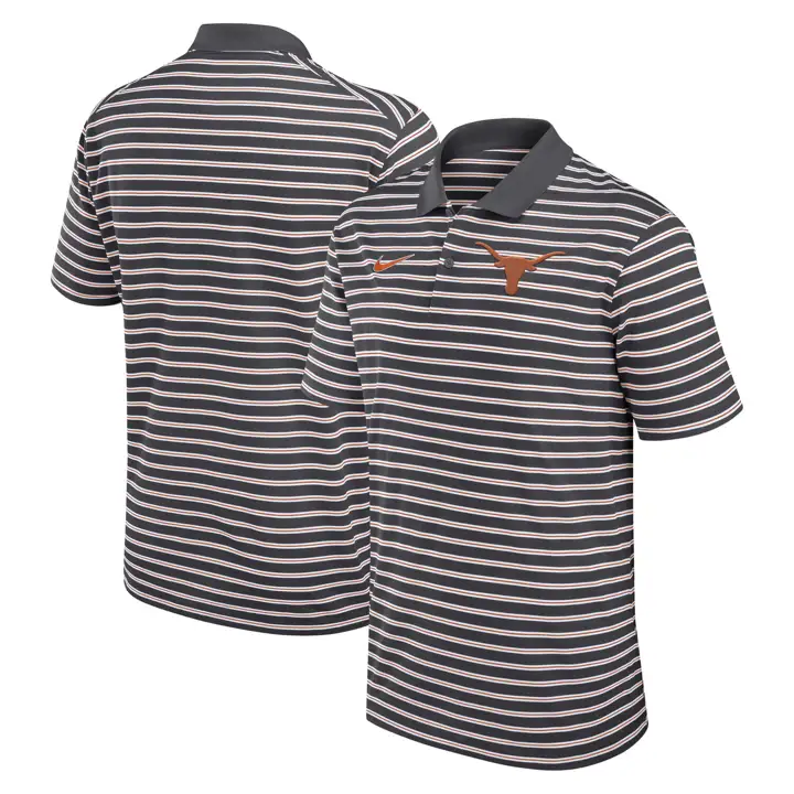 TEXAS LONGHORNS NCAA POLO À RAYURES PRIMETIME 24 ANTHRACITE/BL