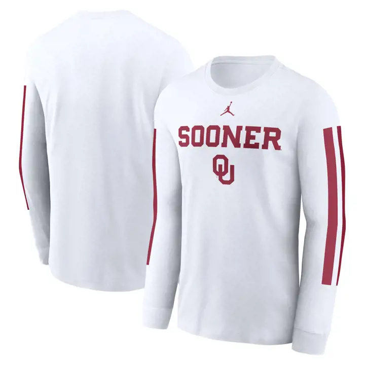 OKLAHOMA SOONERS NCAA ESPRIT SLOGAN T-SHIRT MANCHES LONGUES 24 BLA