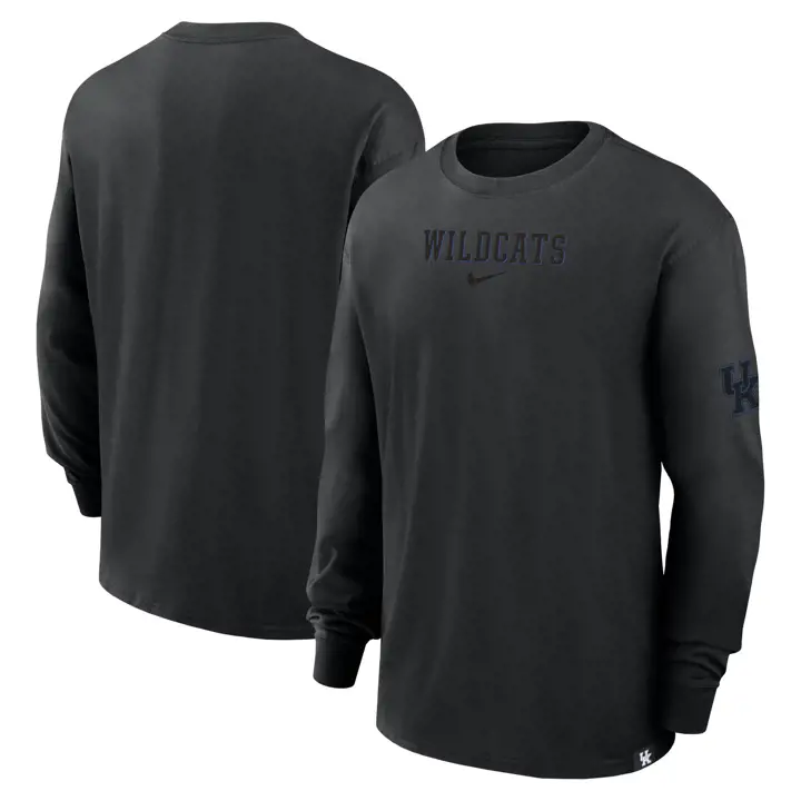 T-SHIRT KENTUCKY WILDCATS NCAA MAX90 STATEMENT MANCHES LONGUES 24 NOIR