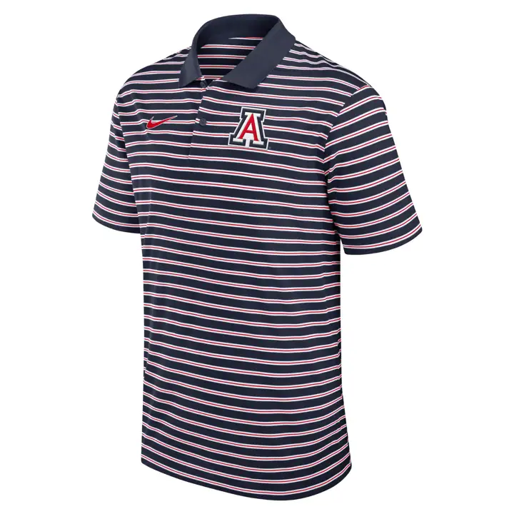 POLO RAYÉ ARIZONA WILDCATS NCAA PRIMETIME 24 MARINE/BLANC