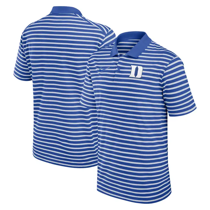 POLO À RAYURES DUKE BLUE DEVILS NCAA PRIMETIME 24 BLEU ROI/BLANC