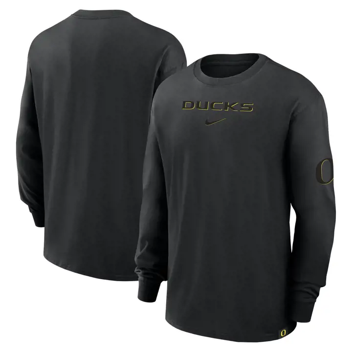 TEE-SHIRT À MANCHES LONGUES OREGON DUCKS NCAA MAX90 STATEMENT 24 NOIR