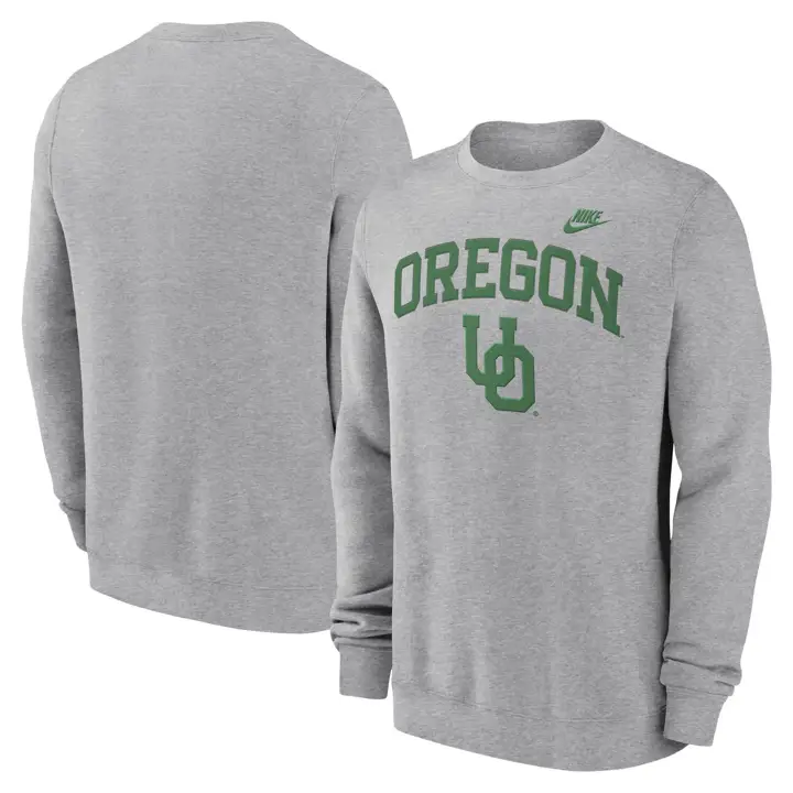 OREGON DUCKS NCAA CLASSIQUE ARC PULL RAS DU COU LEGACY 24 GRIS FONCÉ