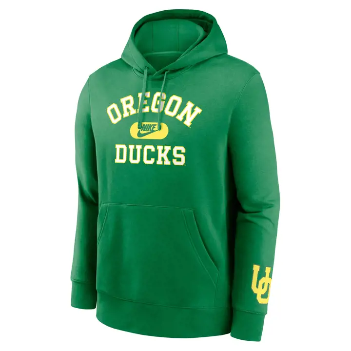 OREGON DUCKS NCAA LEGACY FOUNDATION CLUB HOODIE MOLLETON 24
