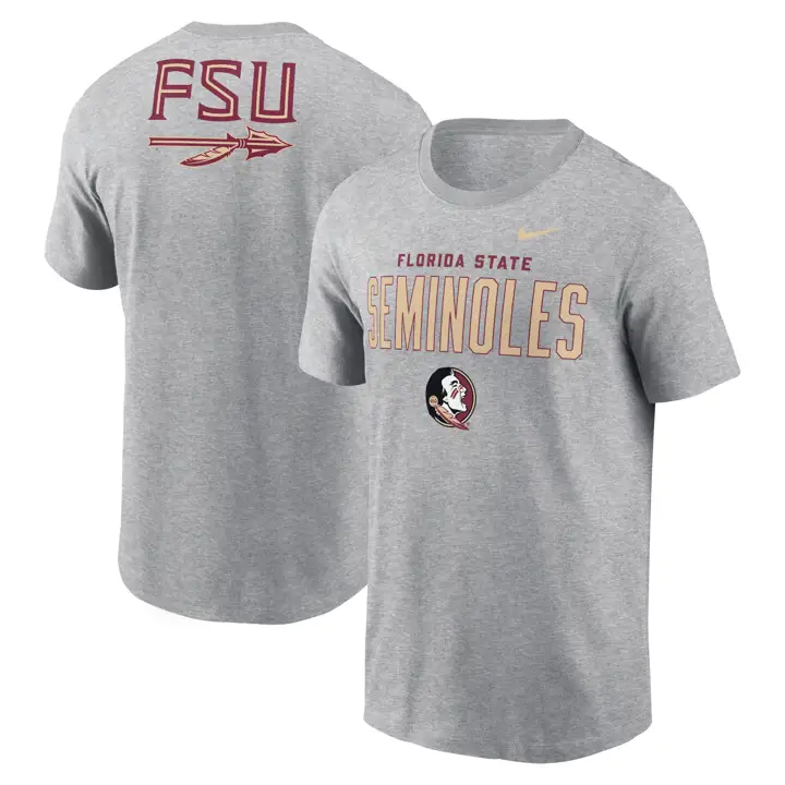 FLORIDA STATE SEMINOLES NCAA T-SHIRT COTON MASCOTTE 2-HIT 24 DKGR