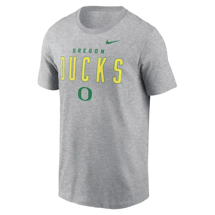 T-shirt en coton mascotte 2 coups OREGON DUCKS NCAA 24 DKGRY