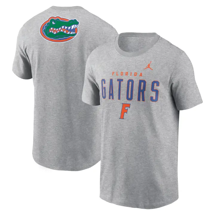 T-SHIRT EN COTON MASCOTTE 2 FRAPPES FLORIDA GATORS NCAA 24 DKGRY