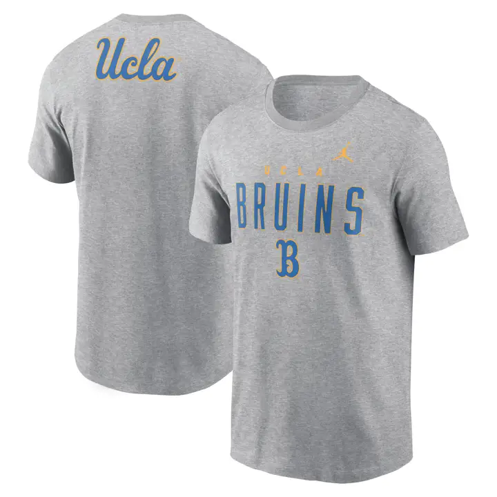 T-SHIRT EN COTON MASCOTTE 2 HITS NCAA BRUINS UCLA 24 GRIS FONCÉ