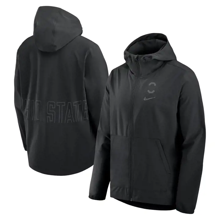 Veste tissée de performance NCAA OHIO STATE BUCKEYES 24 noire