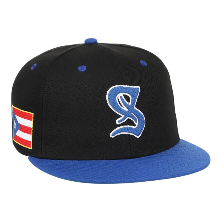 Santurce Cangrejeros EFF Chainstitch Fitted noir/bleu roi