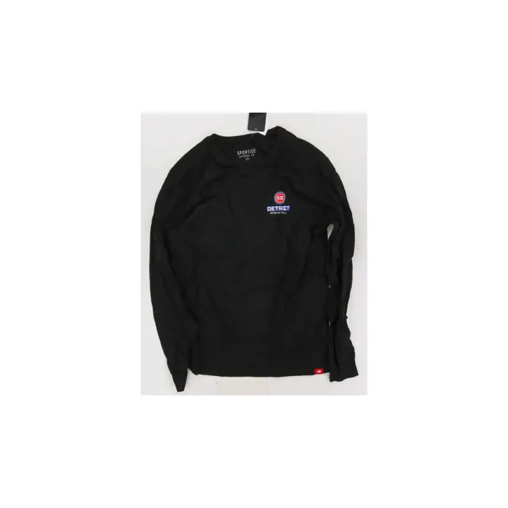 T-shirt LS Soacom NBA Detroit Pistons noir