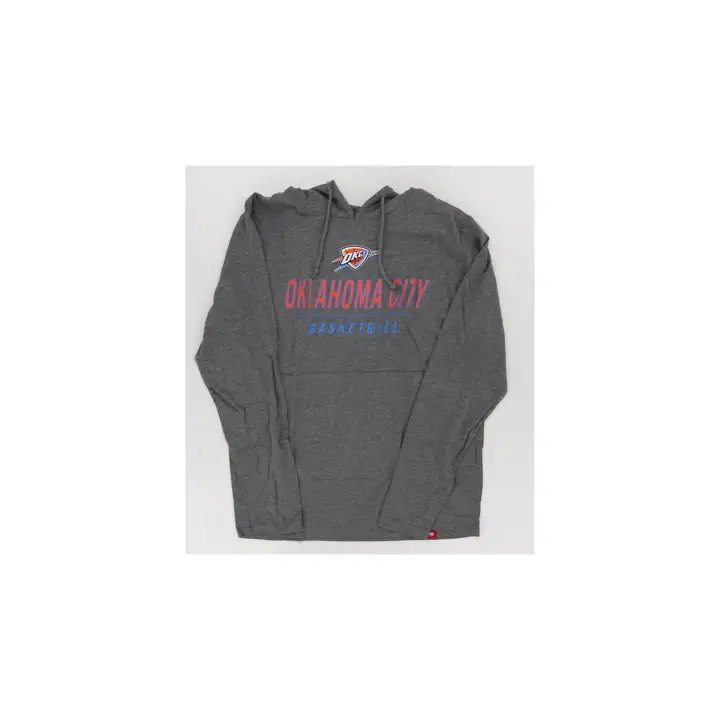 T-shirt à capuche Oklahoma City Thunder NBA Rowan Turbo GRIS