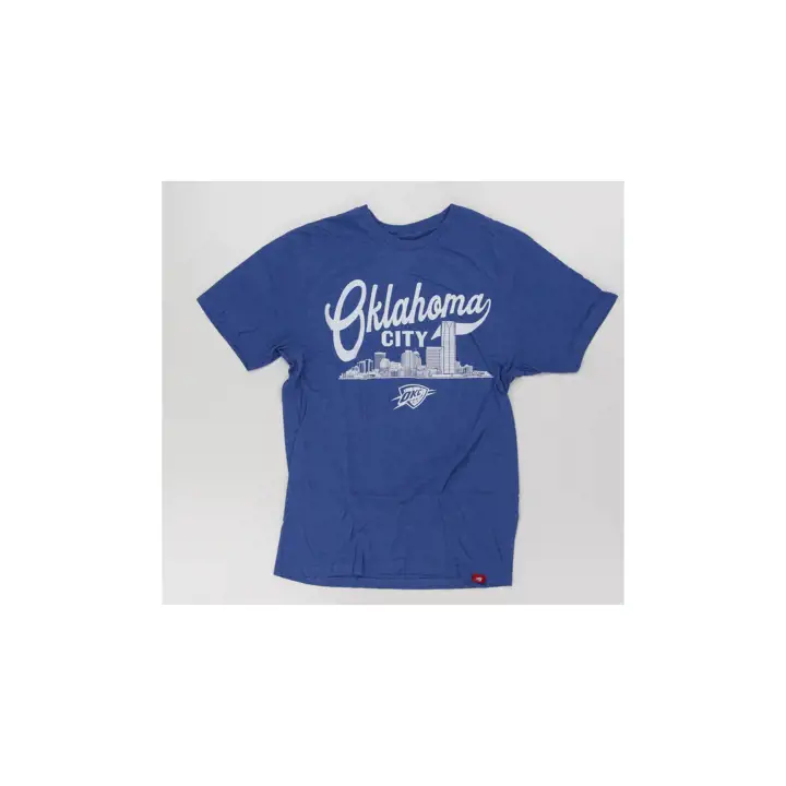 T-shirt confortable bleu Oklahoma City Thunder NBA City Scape