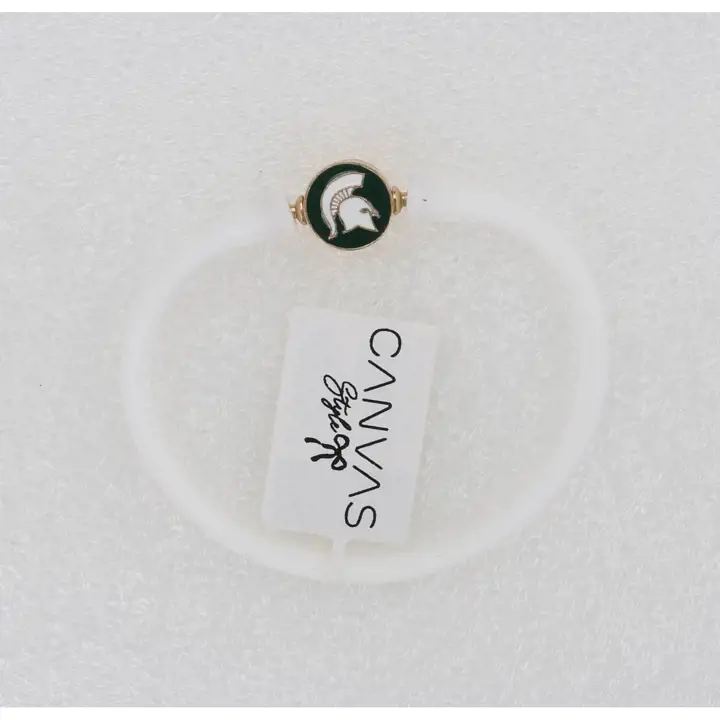 Bracelet Bali émaillé en silicone Michigan State Spartans