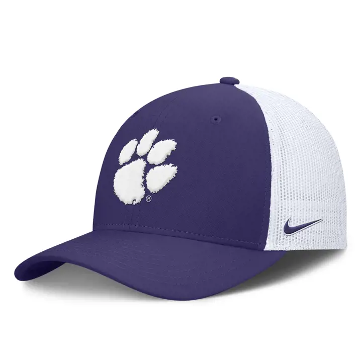 Clemson Tigers 24 NCAA NK Sideline Futura Stretch VIOLET/BLANC