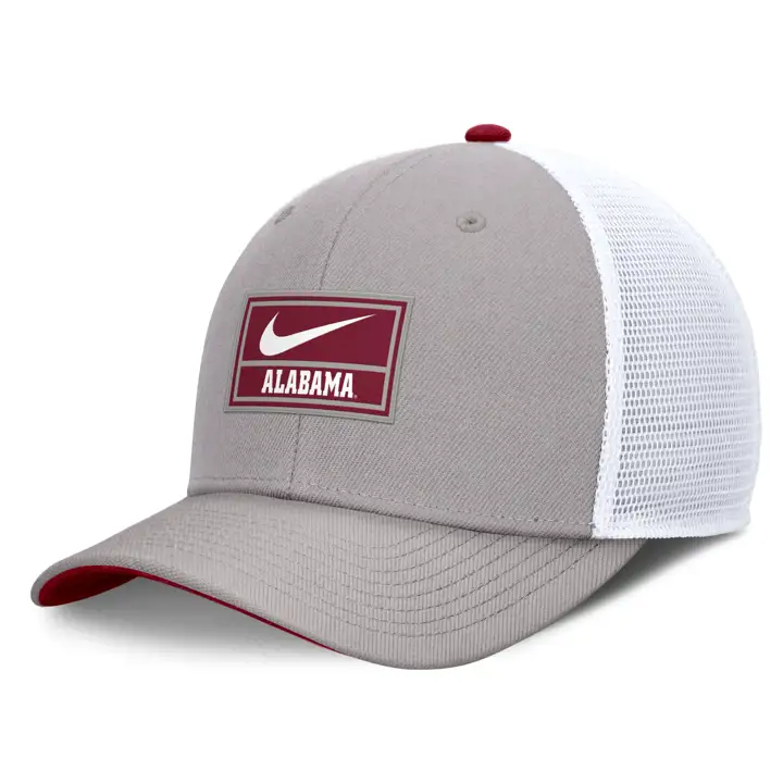 Alabama Crimson Tide 24 NCAA NK Casquette trucker sideline GRIS/BLANC