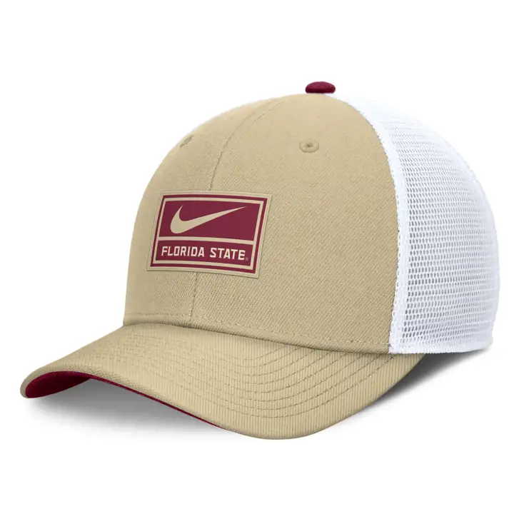 Florida State Seminoles 24 NCAA NK Sideline Trucker KAKI/BLC