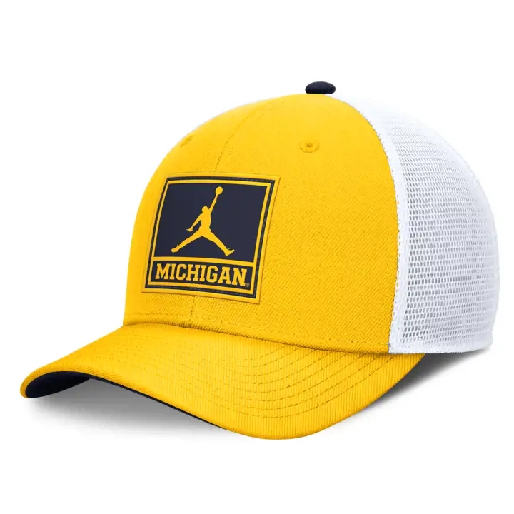 Michigan Wolverines 24 NCAA NK Visière filet GL/WHT