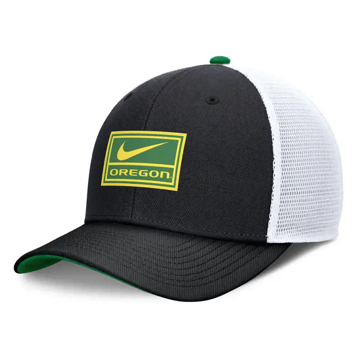 Oregon Ducks 24 NCAA NK Sideline Trucker Noir/Blanc