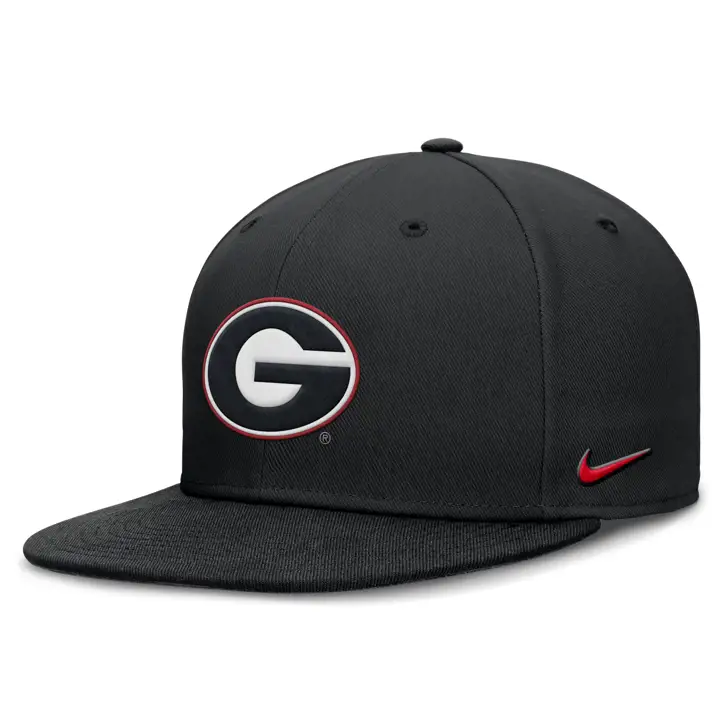 Georgia Bulldogs 24 NCAA NK Casquette ajustée Sideline BLK
