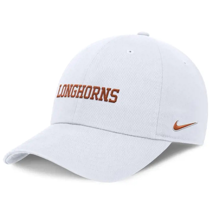Casquette Texas Longhorns 24 NCAA NK Sideline Club BLANC