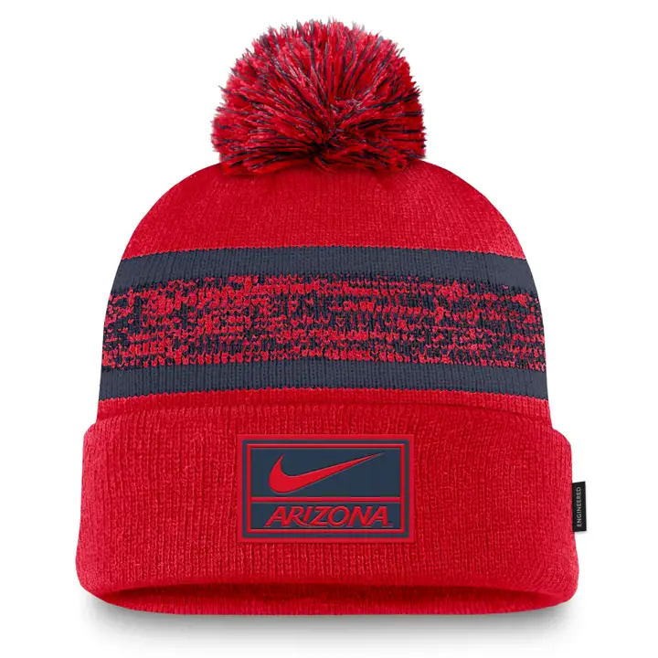 Arizona Wildcats 24 NCAA NK Peak Sideline Pom Knit ROUGE