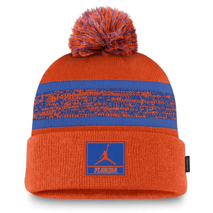 Florida Gators 24 NCAA NK Peak Sideline Pom Knit ORG